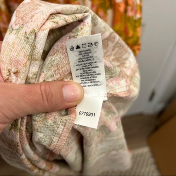 New! House of Harlow 1960 Orange Floral Tiered Maxi Dress | S - Picture 5 of 9